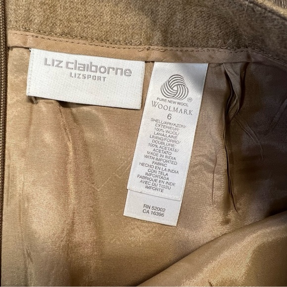 Liz Claiborne 100% wool pencil skirt SZ 6 - Picture 3 of 4